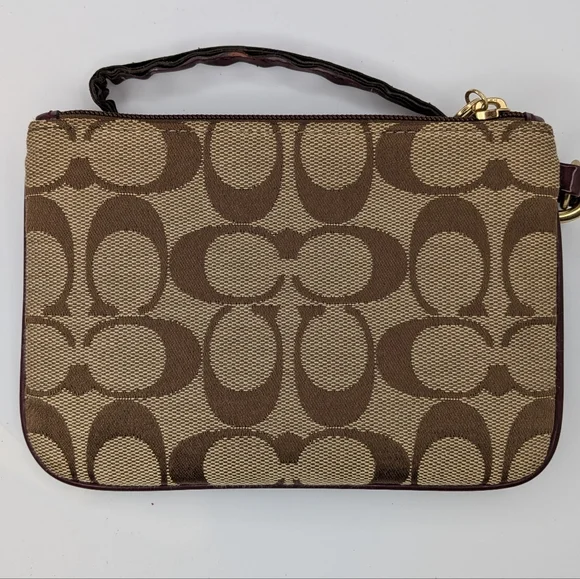 Coach Wallet Bundle Floral Bifold KeyCase Jacquard Wristlet Signature Canvas Lot - Picture 8 of 16